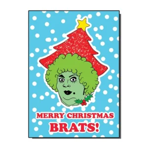 Vintage 80s Christmas Card Grotbags Merry Christmas Brats! from Bite Your Granny