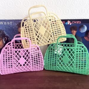 Vintage 80s Style Jelly Bag Basket Small by Sun Jellies
