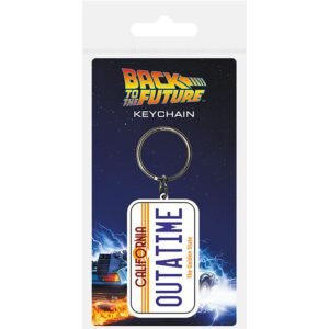 Back To The Future OUTATIME License Plate Gift Keyring Image