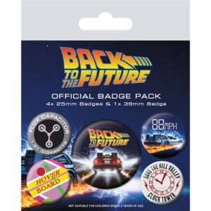 Back To The Future Button Badge Gift Set 5 Pack Image
