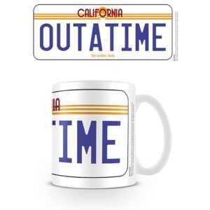 ⁠Back To The Future OUTATIME License Plate Gift Mug Image